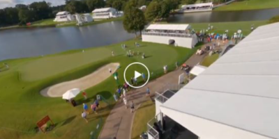 This drone flyover at Tour Championship is next level!! MUST SEE!